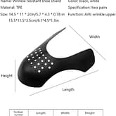 AntiCreazz6 Shoe Crease Protector – Anti-plis pour sneakers (4 paires, noir)