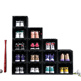 SneakerBox2 Sneaker Storage Boxes – Boîtes de rangement transparentes (Pack de 12)