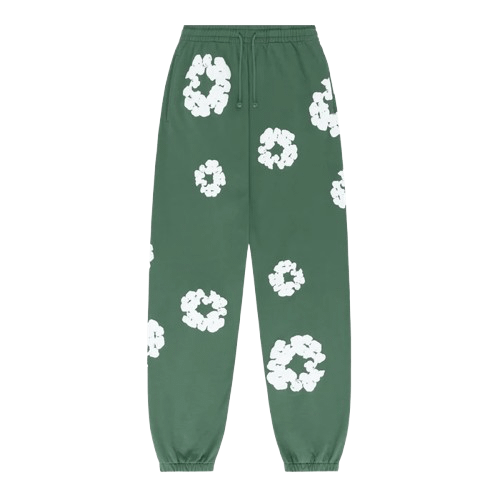 DenimTearsGreenPants Denim Tears Cotton Wreath Sweatpants – Green